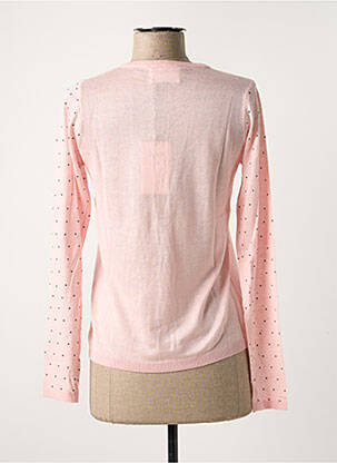 Gilet manches longues resserrée sur le bas rose SCHOOL RAG femme