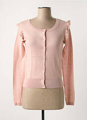 Gilet manches longues rose TEDDY SMITH pour femme seconde vue