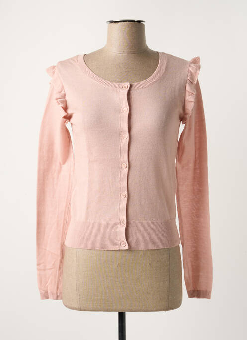 Gilet manches longues rose TEDDY SMITH pour femme