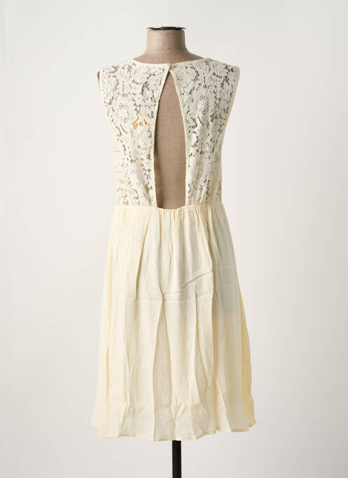 Robe mi-longue beige ICHI pour femme