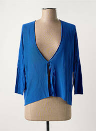 Gilet manches longues manches 3/4 bleu clair LA FEE MARABOUTEE femme