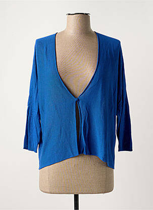 Gilet manches longues manches 3/4 bleu clair LA FEE MARABOUTEE femme