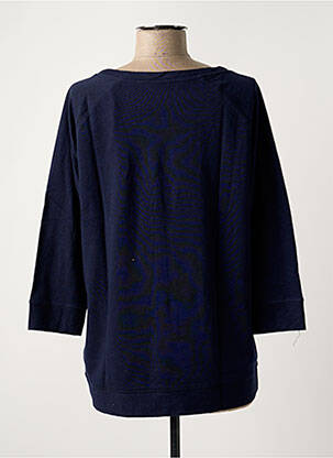 Sweat-shirt maille semi-opaque manches 3/4 bleu BREIZH ANGEL femme