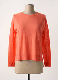 Pull stretch manches longues orange TEDDY SMITH femme