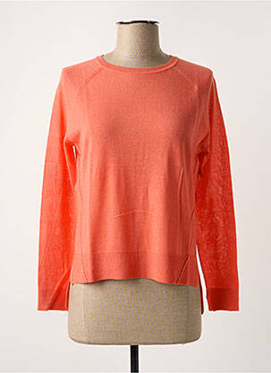 Pull stretch manches longues orange TEDDY SMITH femme