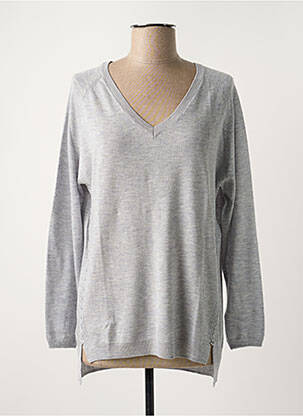 Pull gris TEDDY SMITH pour femme