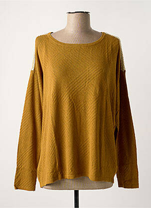 Pull marron TEDDY SMITH pour femme