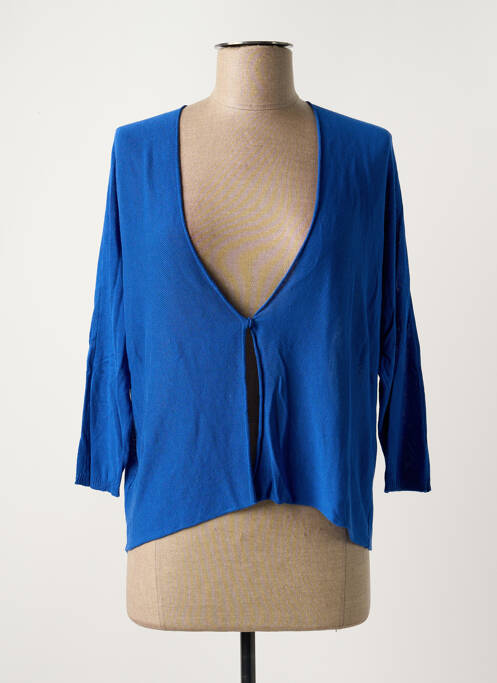 Gilet manches longues manches 3/4 bleu clair LA FEE MARABOUTEE femme