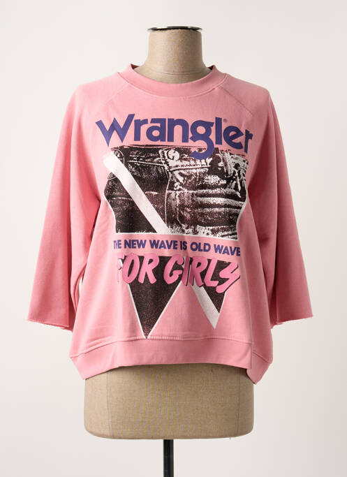 Pull rose WRANGLER pour femme