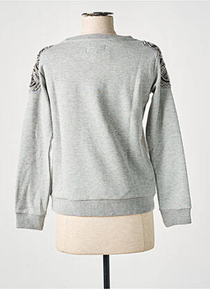 Sweat-shirt manches longues manches longues gris SCHOOL RAG femme