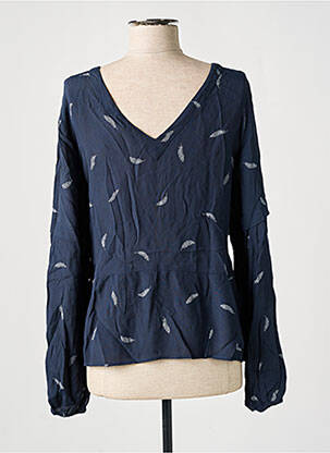 Blouse imprimé fantaisie manches longues bleu VILA femme