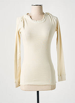 T-shirt manches longues manches longues beige SCOTCH & SODA femme