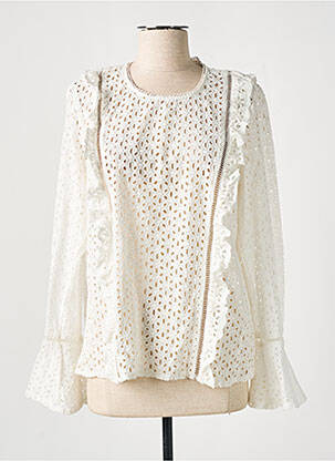 Blouse blanc GRACE & MILA pour femme