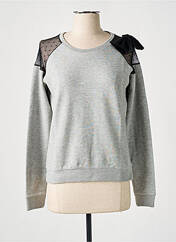 Sweat-shirt gris SCHOOL RAG pour femme seconde vue