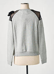 Sweat-shirt gris SCHOOL RAG pour femme seconde vue