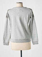 Sweat-shirt gris SCHOOL RAG pour femme seconde vue