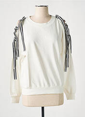 Sweat-shirt blanc LILI SIDONIO pour fille seconde vue