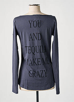 T-shirt manches longues manches longues bleu DN.SIXTY SEVEN femme