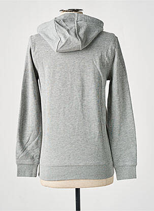 Sweat-shirt à capuche col v manches longues gris KAPPA femme