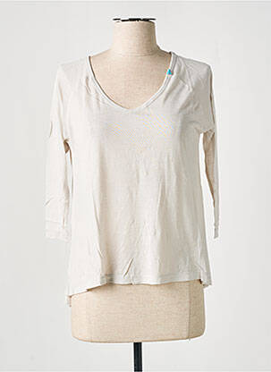 T-shirt manches 3/4 manches 3/4 beige DN.SIXTY SEVEN femme