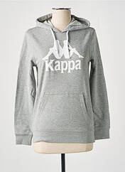 Sweat-shirt à capuche gris KAPPA pour femme seconde vue