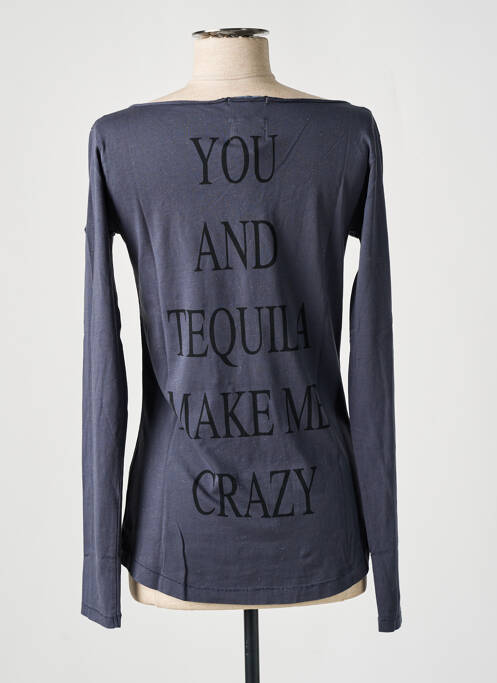 T-shirt manches longues manches longues bleu DN.SIXTY SEVEN femme