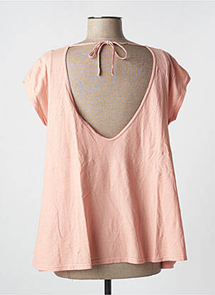 T-shirt stretch manches courtes rose PLEASE femme