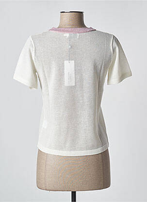 Pull coupe cintrée manches courtes rose LILI SIDONIO femme