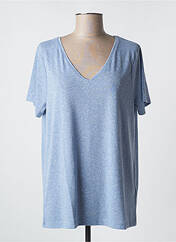 T-shirt bleu ICHI pour femme seconde vue