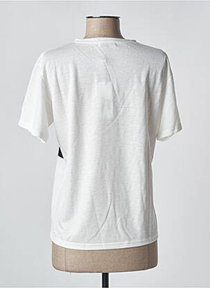 T-shirt coupe droite manches courtes blanc LILI SIDONIO femme