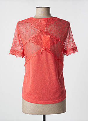 Top coupe fluide manches courtes orange GRACE & MILA femme