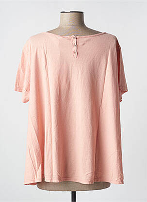 T-shirt col rond manches courtes rose PLEASE femme