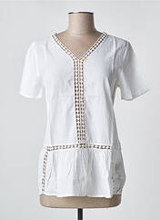 Blouse blanc ICHI pour femme seconde vue