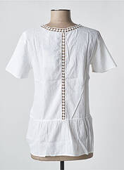 Blouse blanc ICHI pour femme seconde vue