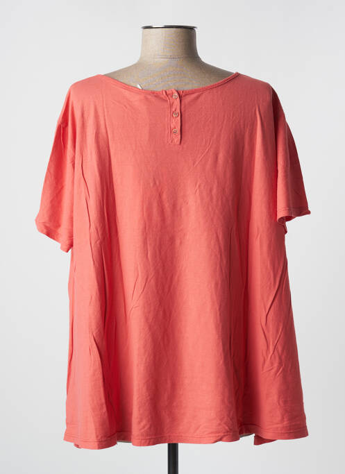 T-shirt orange PLEASE pour femme