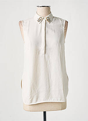 Blouse coupe fluide sans manche blanc SCHOOL RAG femme