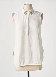 Blouse coupe fluide sans manche blanc SCHOOL RAG femme