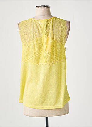 Top stretch sans manche jaune GRACE & MILA femme