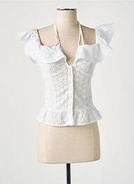 Top manches courtes manches courtes blanc GUESS femme