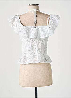 Top manches courtes manches courtes blanc GUESS femme