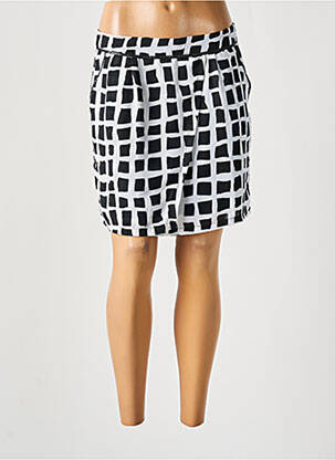 Jupe courte fermeture zippée au dos noir SCHOOL RAG femme