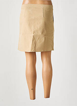 Jupe mi-longue taille normale beige SCHOOL RAG femme