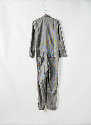Combi-pantalon fermeture boutonnée sur le devant manches longues gris SCHOOL RAG femme