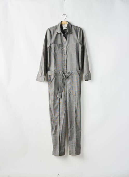 Combi-pantalon poches manches longues gris SCHOOL RAG femme