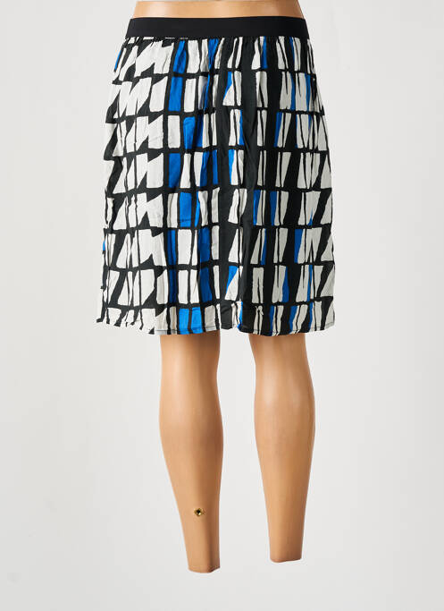 Jupe mi-longue bleu LA FEE MARABOUTEE pour femme