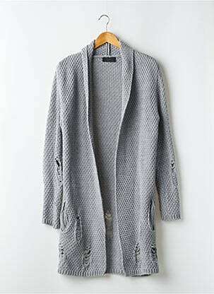 Gilet manches longues manches longues gris SALAZAR femme