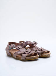 Sandales/nu pieds matière lisse bout ouvert violet DU PAREIL AU MÊME fille