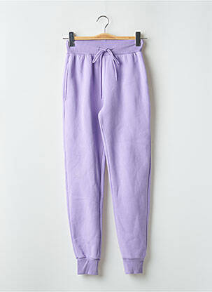 Jogging tissage molletoné taille normale violet SANS MARQUE femme