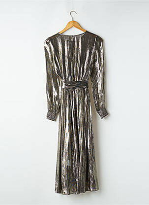 Robe mi-longue coupe fluide manches longues or SÉZANE femme