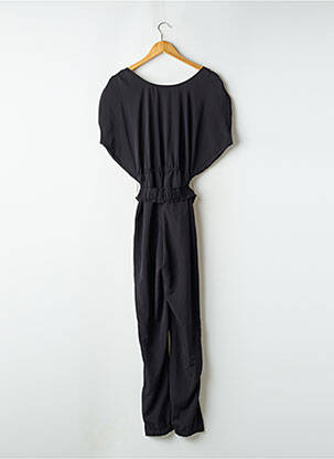 Combi-pantalon col cache-coeur manches courtes noir H&M femme